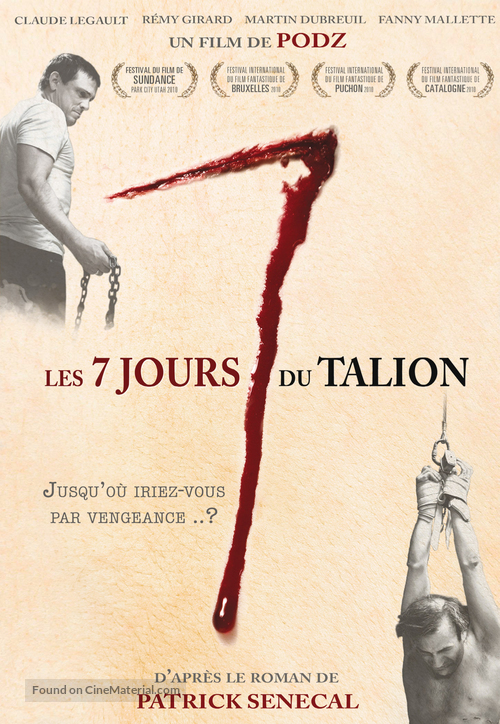 Les 7 jours du talion - French Movie Poster