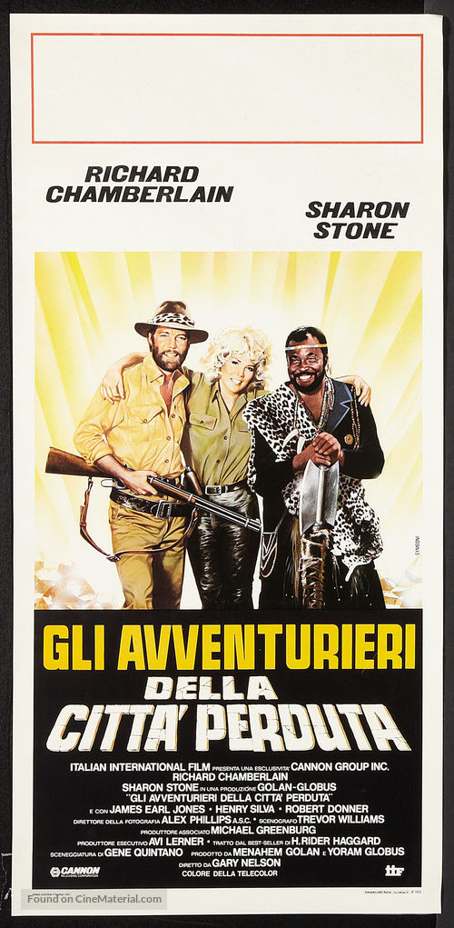 Allan Quatermain and the Lost City of Gold - Italian Movie Poster