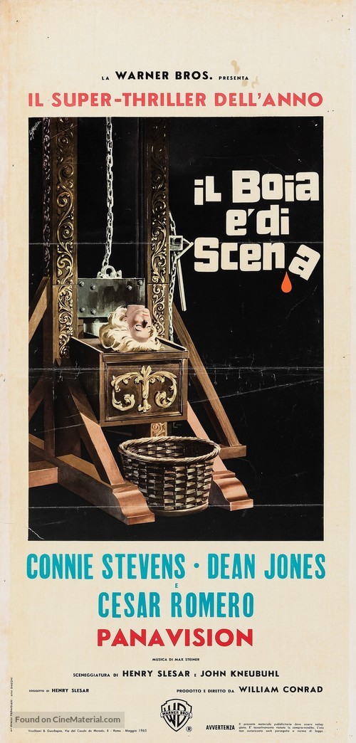 Two on a Guillotine - Italian Movie Poster