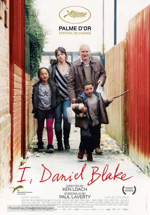 I, Daniel Blake - Swiss Movie Poster