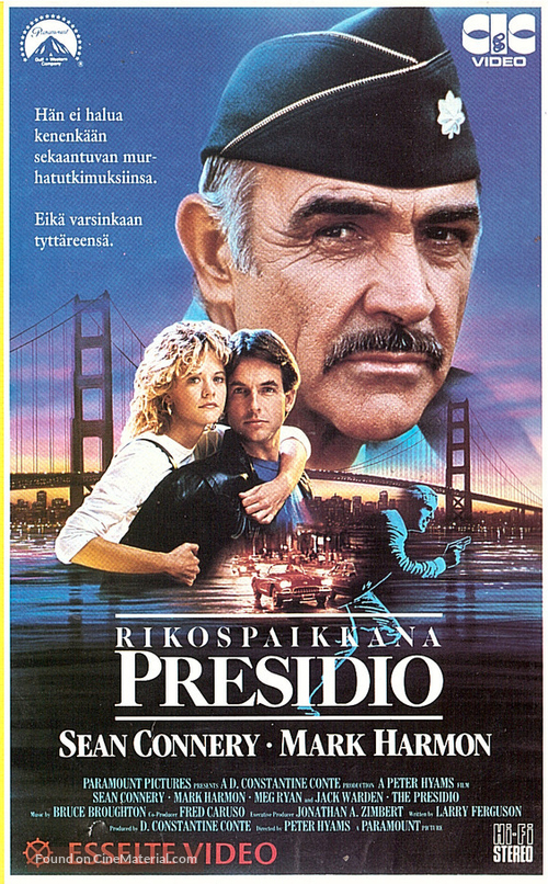 The Presidio - Finnish VHS movie cover