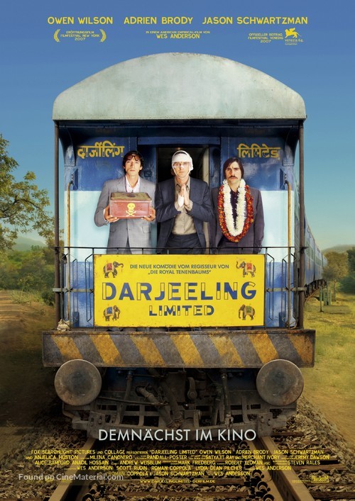 The Darjeeling Limited - German Movie Poster