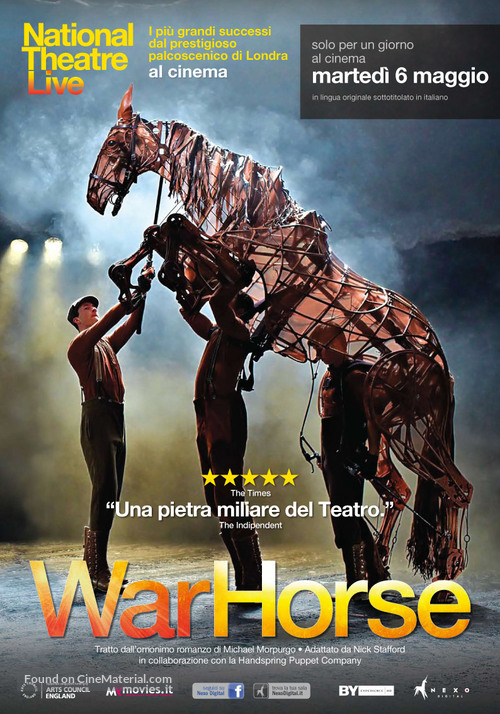 National Theatre Live: War Horse - Italian Movie Poster