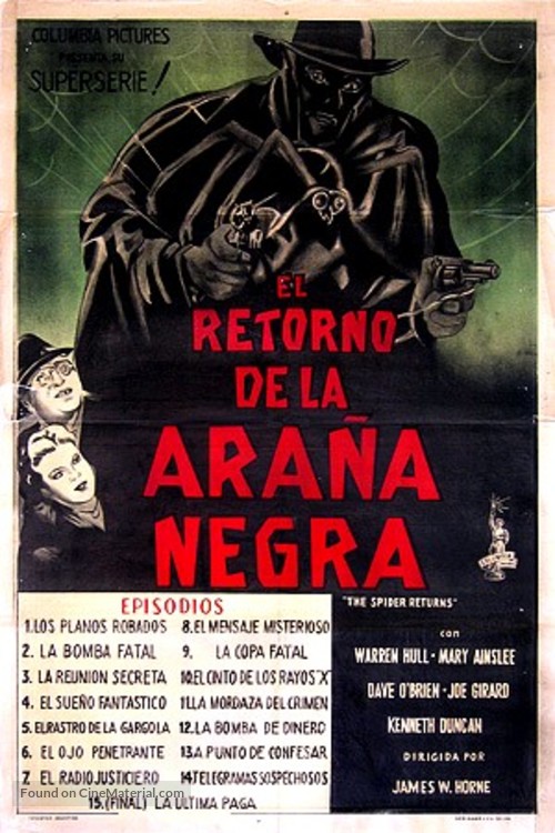 The Spider Returns - Argentinian Movie Poster
