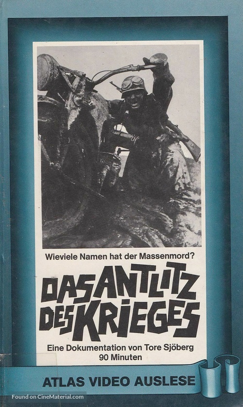 Krigets vanvett - German VHS movie cover