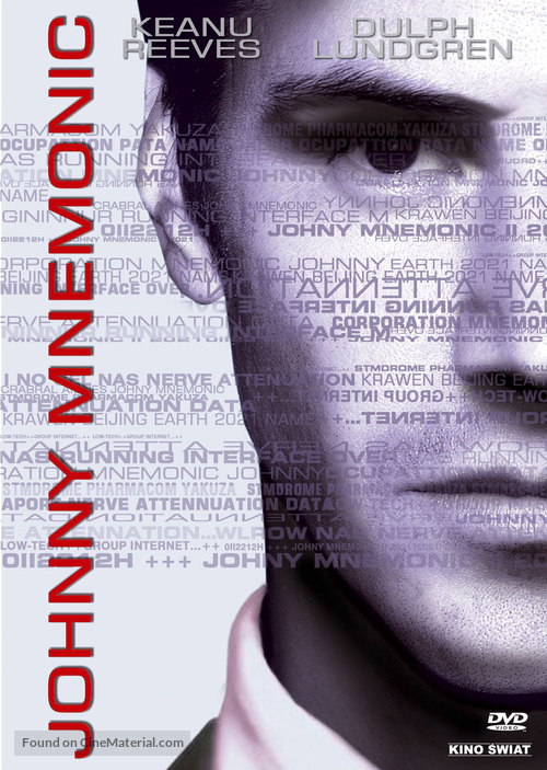 Johnny Mnemonic - Polish DVD movie cover