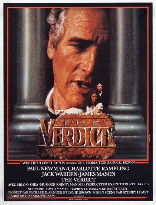 The Verdict - French Movie Poster