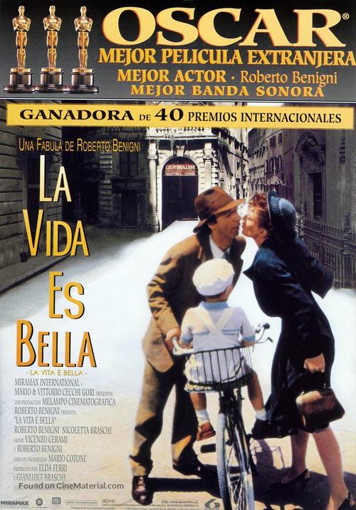La vita &egrave; bella - Spanish Movie Poster