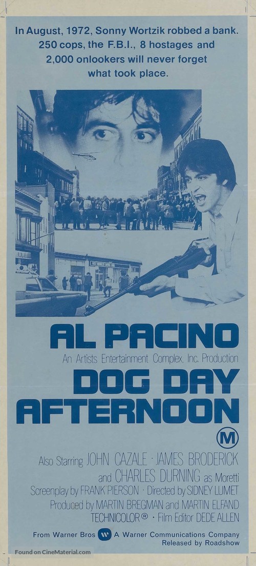 Dog Day Afternoon - Australian Movie Poster