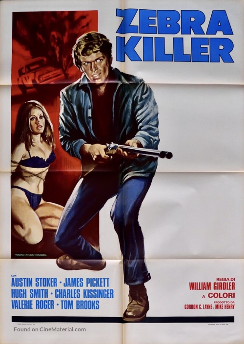The Zebra Killer - Italian Movie Poster