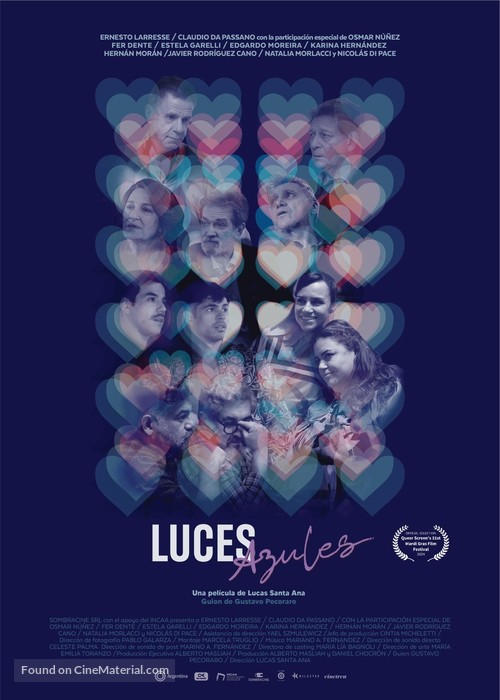 Luces azules - Argentinian Movie Poster