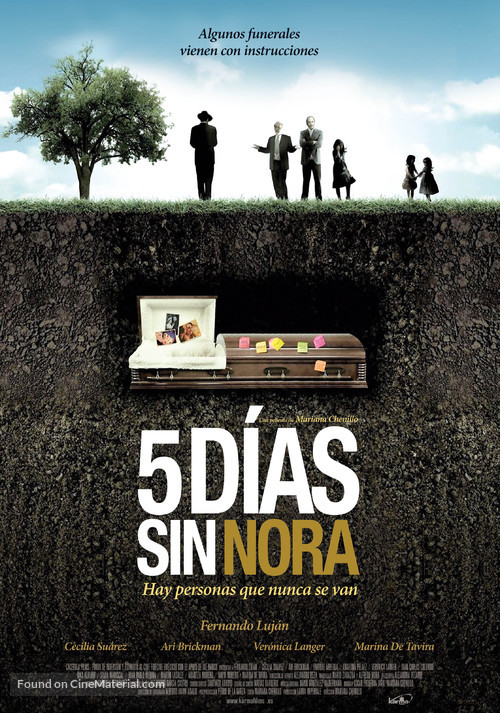 Cinco d&iacute;as sin Nora - Spanish Movie Poster