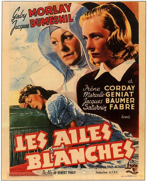 Les ailes blanches - French Movie Poster