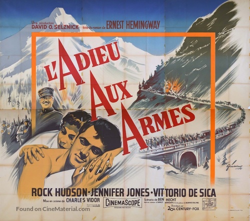 A Farewell to Arms - French Movie Poster