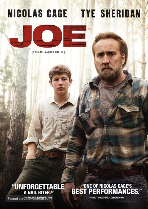 Joe - Canadian DVD movie cover