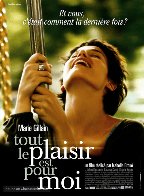 Tout le plaisir est pour moi - French Movie Poster