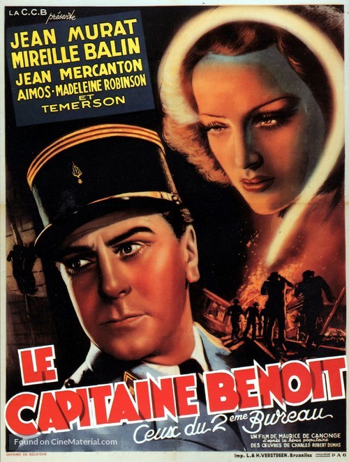 Le Capitaine Beno&icirc;t - Belgian Movie Poster
