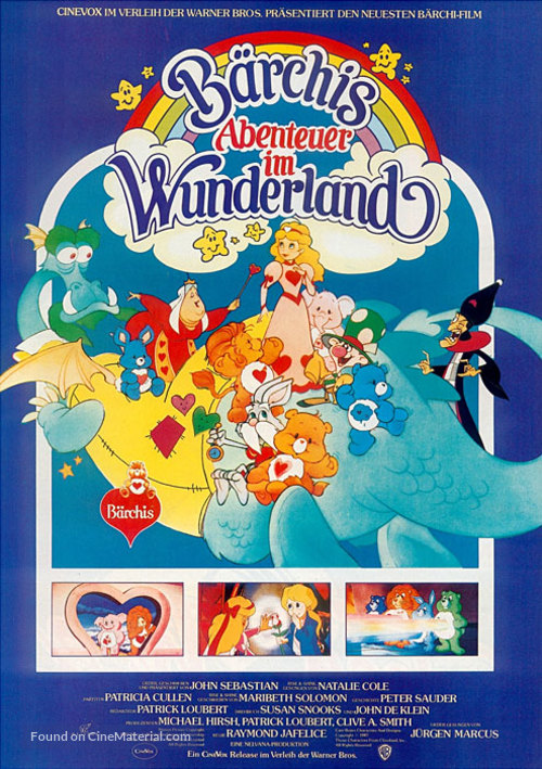 The Care Bears Adventure in Wonderland - German poster
