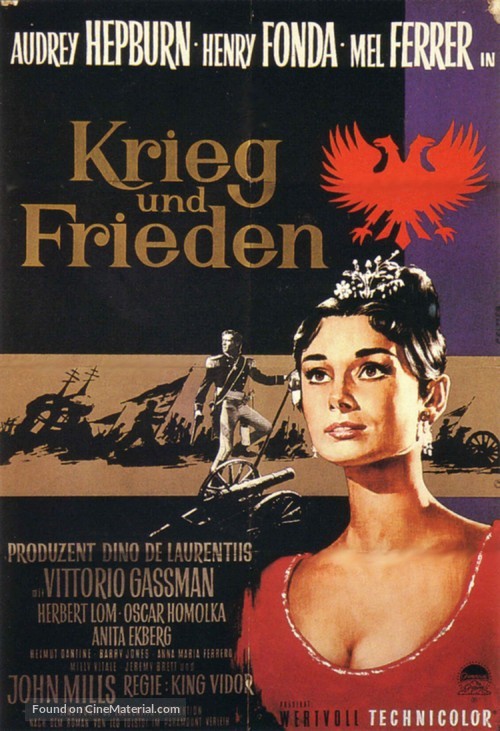 War and Peace - German Movie Poster