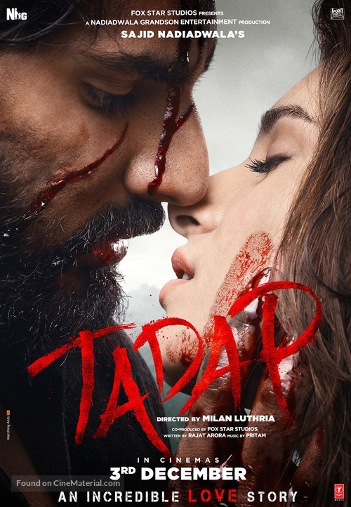 Tadap - Indian Movie Poster