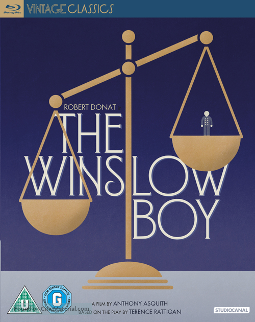 The Winslow Boy - British Blu-Ray movie cover