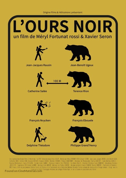 L&#039;ours noir - Belgian Movie Poster