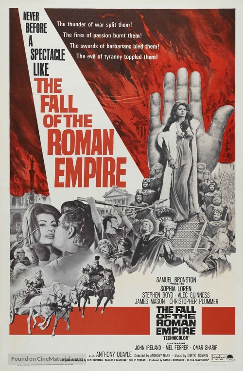 The Fall of the Roman Empire - Movie Poster