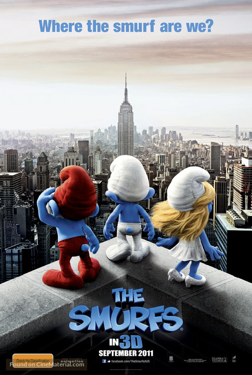 The Smurfs - Australian Movie Poster