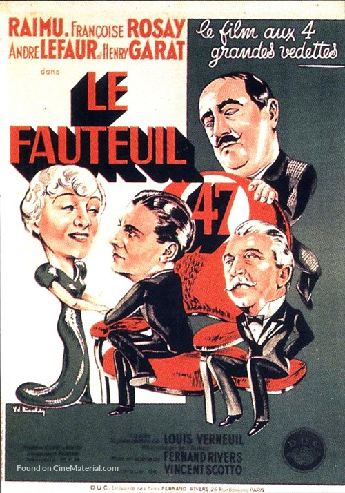 Le fauteuil 47 - French Movie Poster