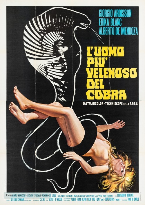 L&#039;uomo pi&ugrave; velenoso del cobra - Italian Movie Poster