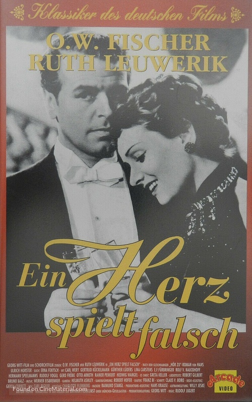 Herz spielt falsch, Ein - German VHS movie cover