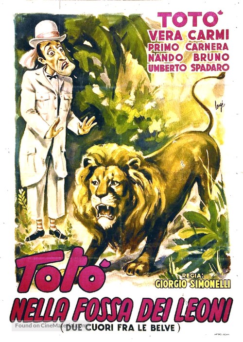Due cuori fra le belve - Italian Movie Poster