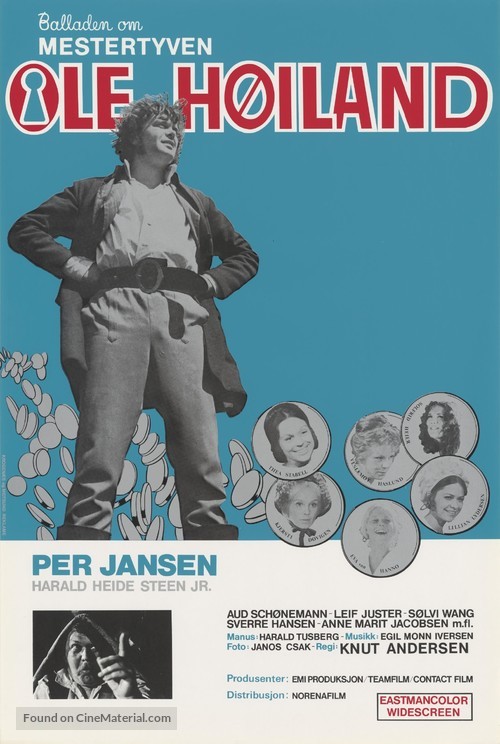 Balladen om mestertyven Ole H&oslash;iland - Norwegian Movie Poster