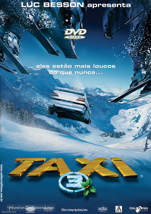 Taxi 3 - Brazilian DVD movie cover