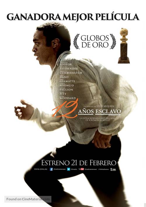 12 Years a Slave - Mexican Movie Poster
