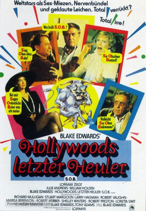 S.O.B. - German Movie Poster