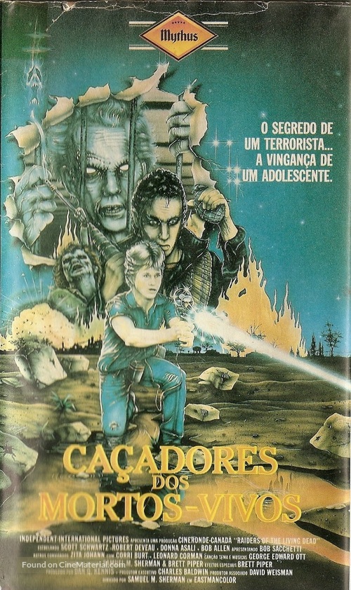 Raiders of the Living Dead - Brazilian VHS movie cover