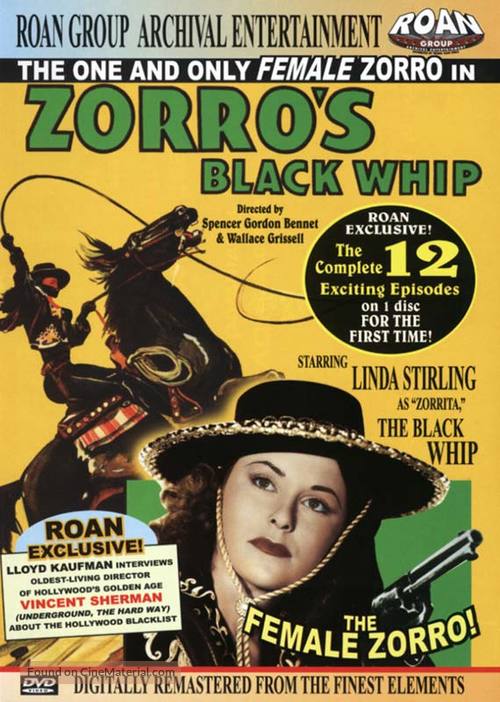 Zorro&#039;s Black Whip - DVD movie cover