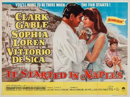It Started in Naples - British Movie Poster