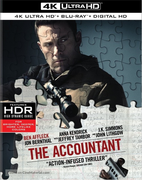 The Accountant - Blu-Ray movie cover