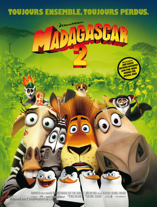 Madagascar: Escape 2 Africa - French Movie Poster