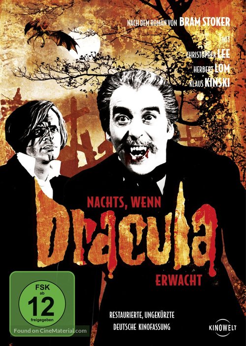 Nachts, wenn Dracula erwacht - German DVD movie cover