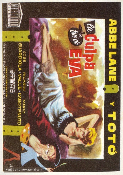 Tot&ograve;, Eva e il pennello proibito - Spanish Movie Poster