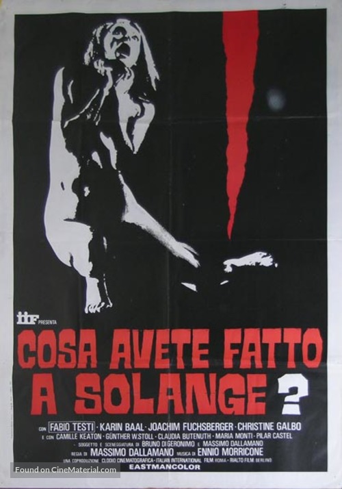 Cosa avete fatto a Solange? - Italian Movie Poster