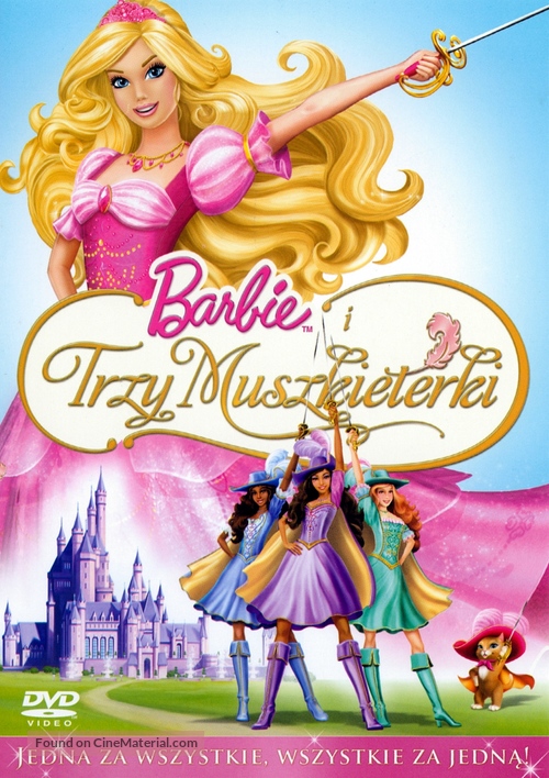 Barbie and the Three Musketeers - Polish DVD movie cover