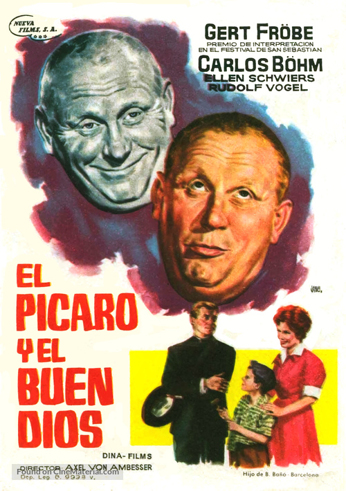 Der Gauner und der liebe Gott - Spanish Movie Poster