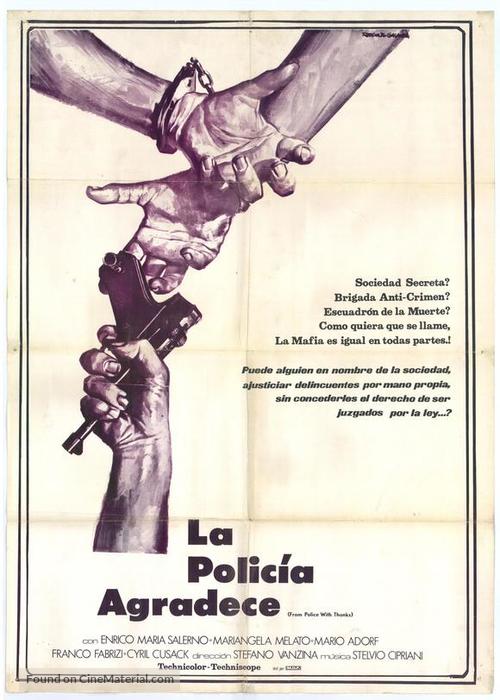 La polizia ringrazia - Spanish Movie Poster