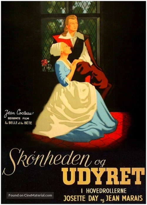 La belle et la b&ecirc;te - Danish Movie Poster