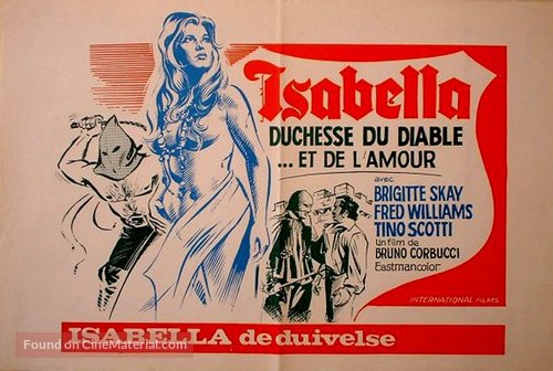 Isabella, duchessa dei diavoli - Belgian Movie Poster