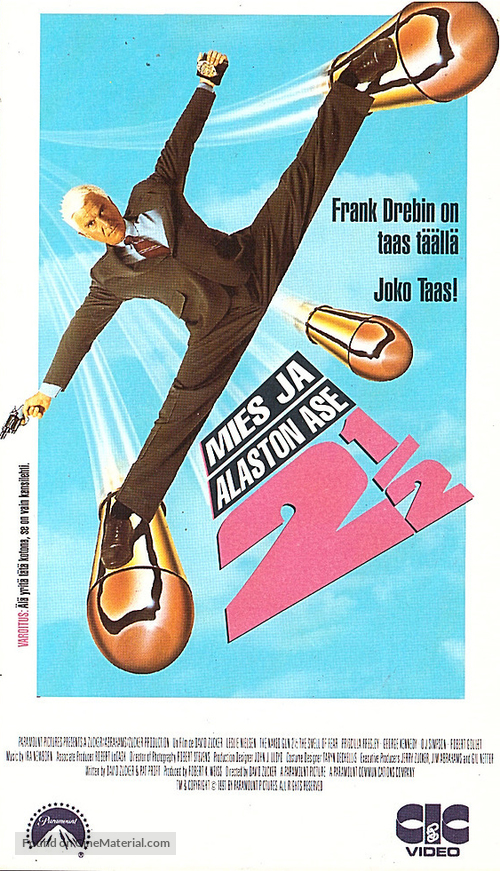 The Naked Gun 2&frac12;: The Smell of Fear - Finnish VHS movie cover